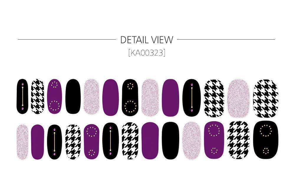 [ENVYLOOKZINIPIN] long-lasting manicure nail strip nail wrap stylish design just put gel nail seal _KA00323