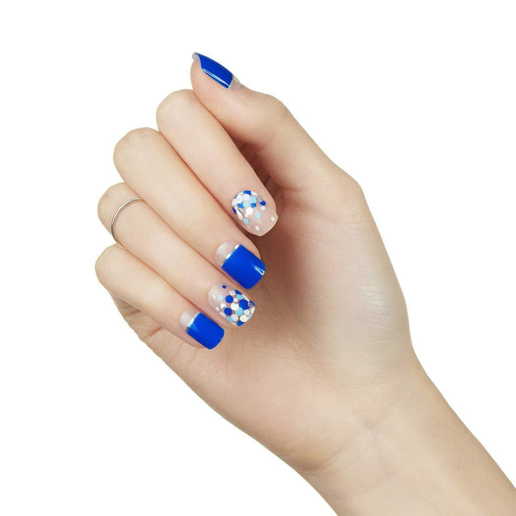 Dasshingude I Bas magic gel strip DASHING DIVA Magic Gel Strip DGST70-DURY + Original Gel nail seal Candypop Blue