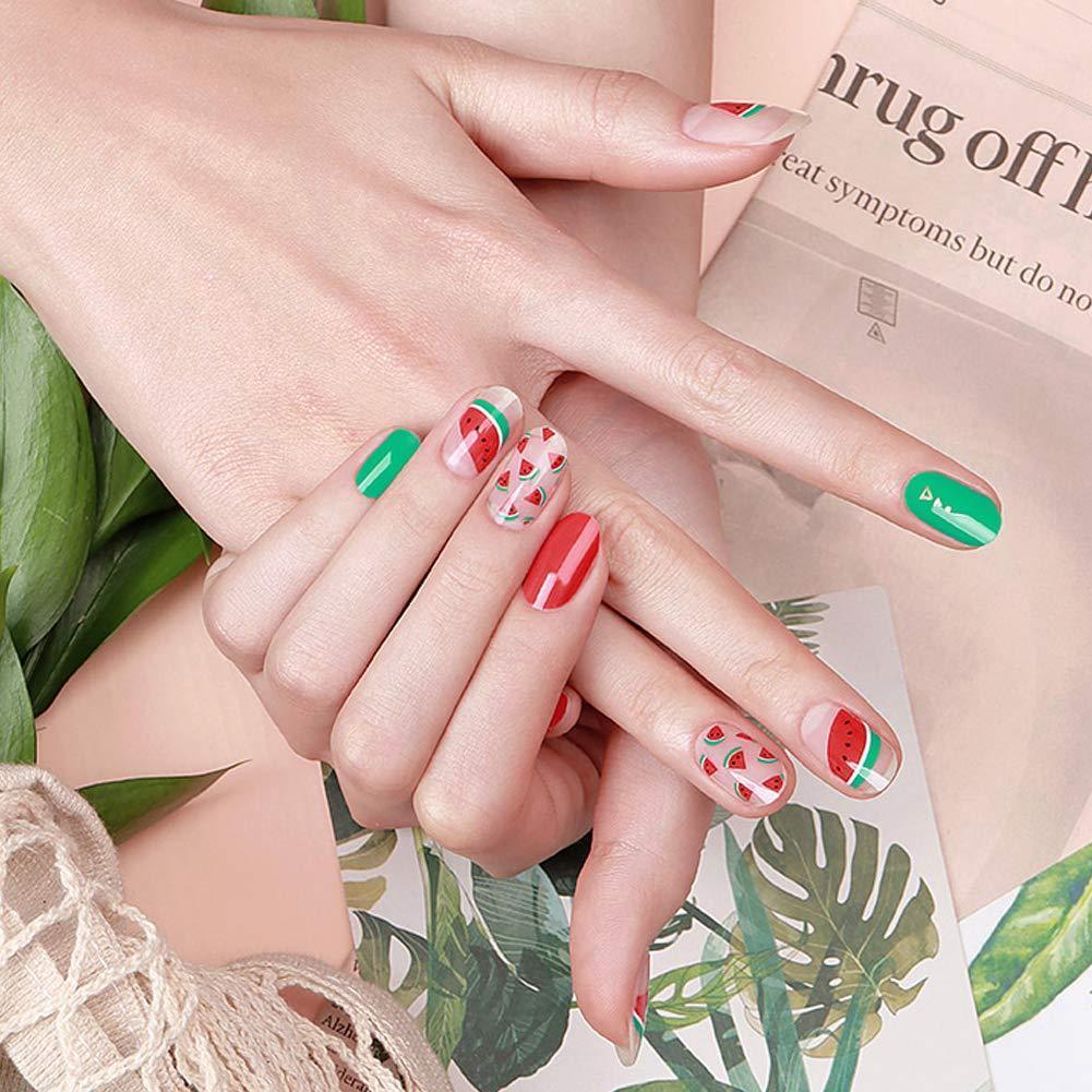 [ENVYLOOKZINIPIN] long-lasting manicure nail strip nail wrap stylish design just put gel nail seal _KA00412