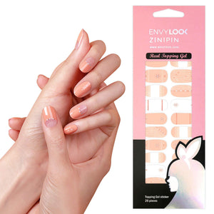 [ENVYLOOKZINIPIN] long-lasting manicure nail strip nail wrap stylish design just put gel nail seal _KA00265