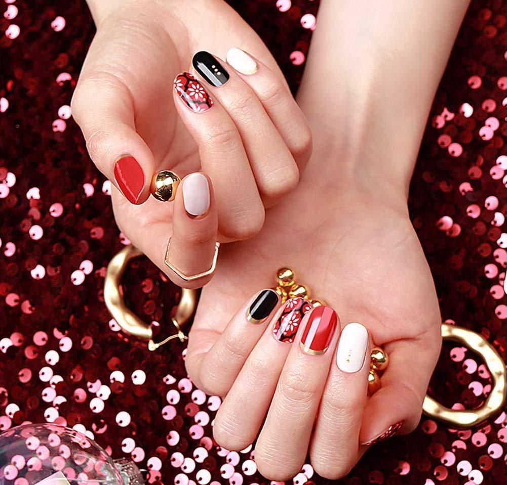 [ENVYLOOKXZINIPIN] long-lasting manicure nail strip nail wrap stylish design just put gel nail seal KA00405