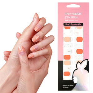 [ENVYLOOKZINIPIN] long-lasting manicure nail strip nail wrap stylish design just put gel nail seal _KA00270