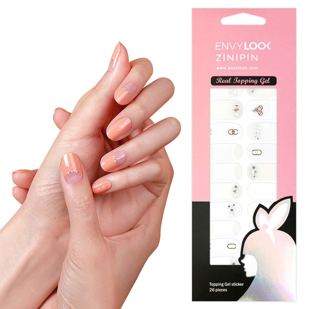 [ENVYLOOKZINIPIN] long-lasting manicure nail strip nail wrap stylish design just put gel nail seal _KA00216