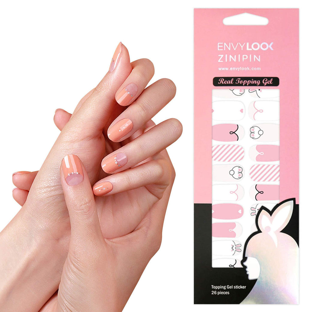 [ENVYLOOKZINIPIN] long-lasting manicure nail strip nail wrap stylish design just put gel nail seal _KA00209