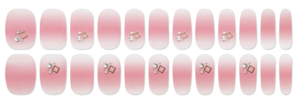 24 sheets gelato factory nail fit DR006 dry rose syrup