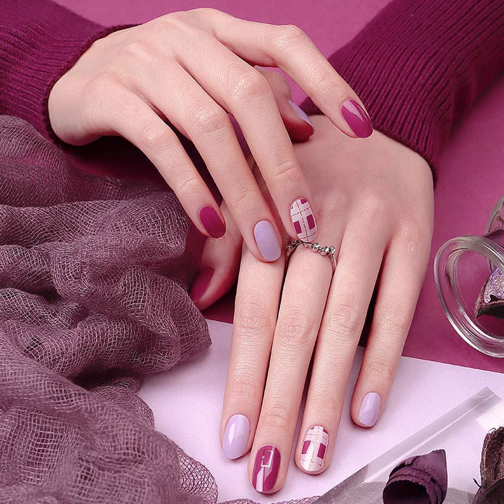 [ENVYLOOKZINIPIN] long-lasting manicure nail strip nail wrap stylish design just put gel nail seal _KA00373