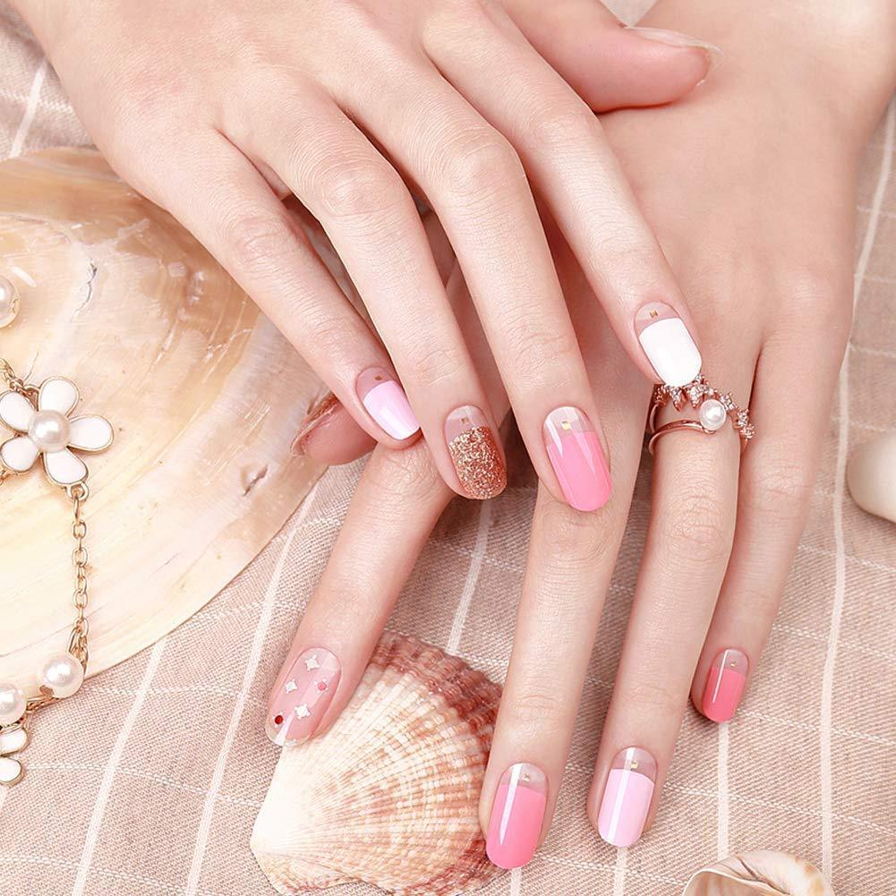 [ENVYLOOKZINIPIN] long-lasting manicure nail strip nail wrap stylish design just put gel nail seal _KA00010