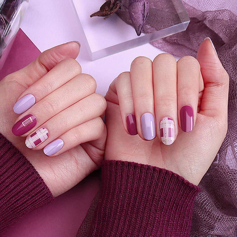 [ENVYLOOKZINIPIN] long-lasting manicure nail strip nail wrap stylish design just put gel nail seal _KA00373