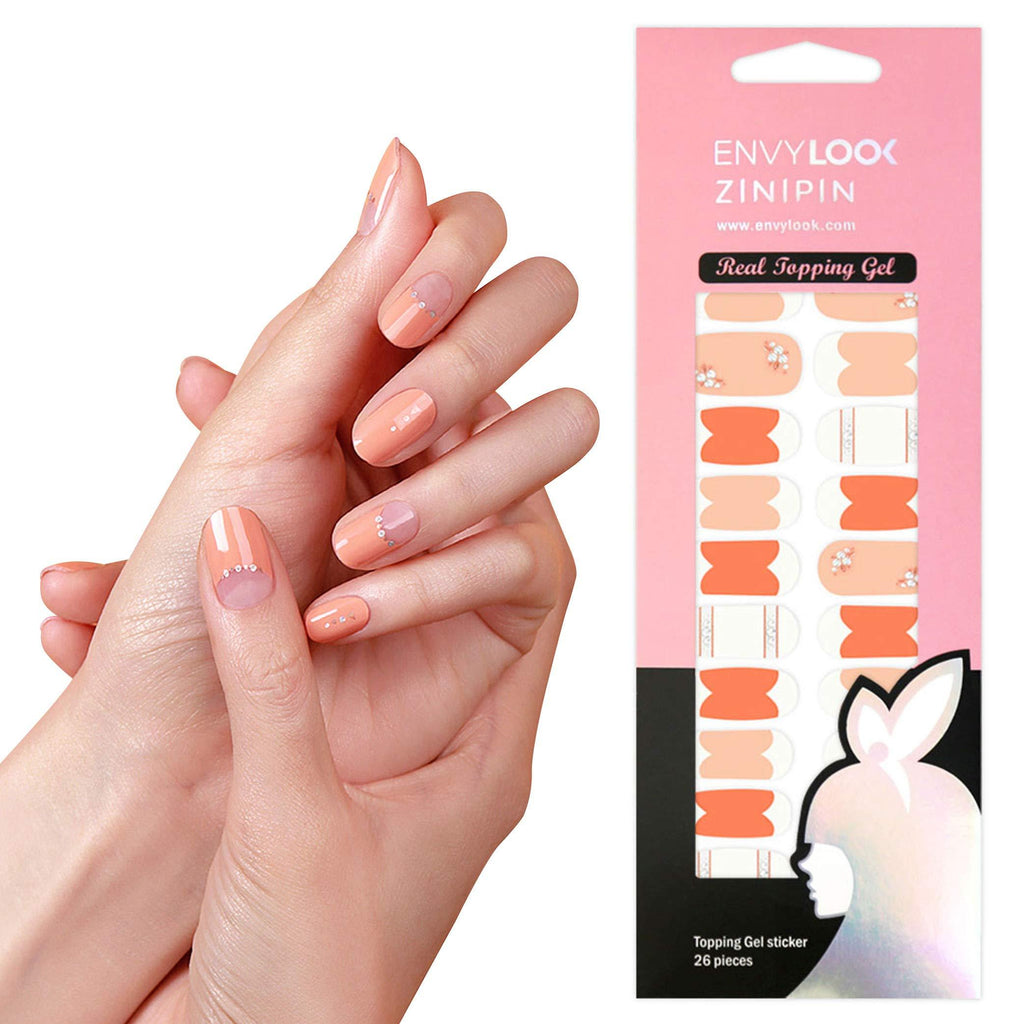 [ENVYLOOKZINIPIN] long-lasting manicure nail strip nail wrap stylish design just put gel nail seal _KA00272