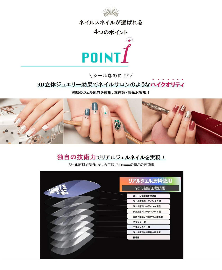 \ Put gel nails / Nail's Nail (Nail Snail) Gel nail strip 100