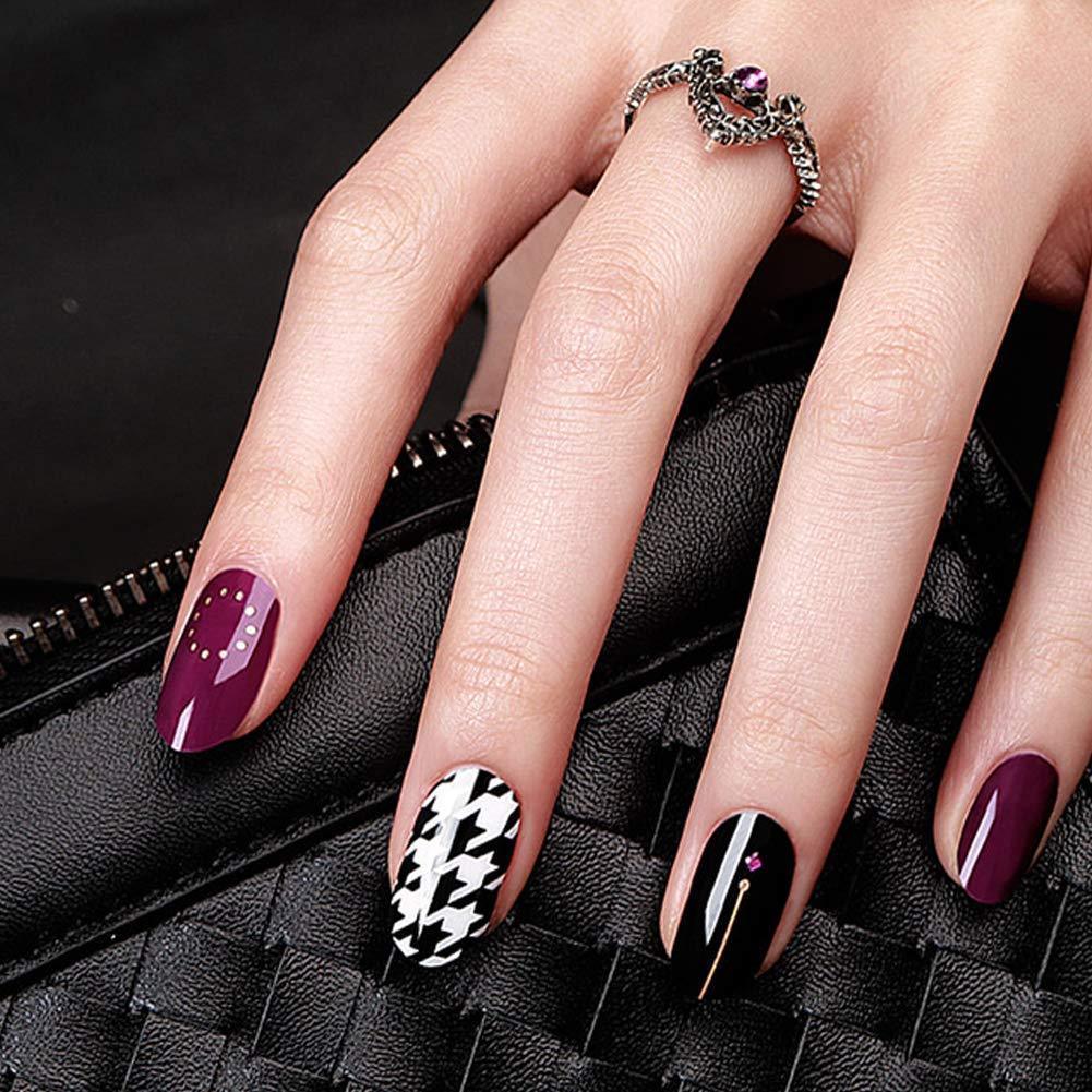 [ENVYLOOKZINIPIN] long-lasting manicure nail strip nail wrap stylish design just put gel nail seal _KA00323