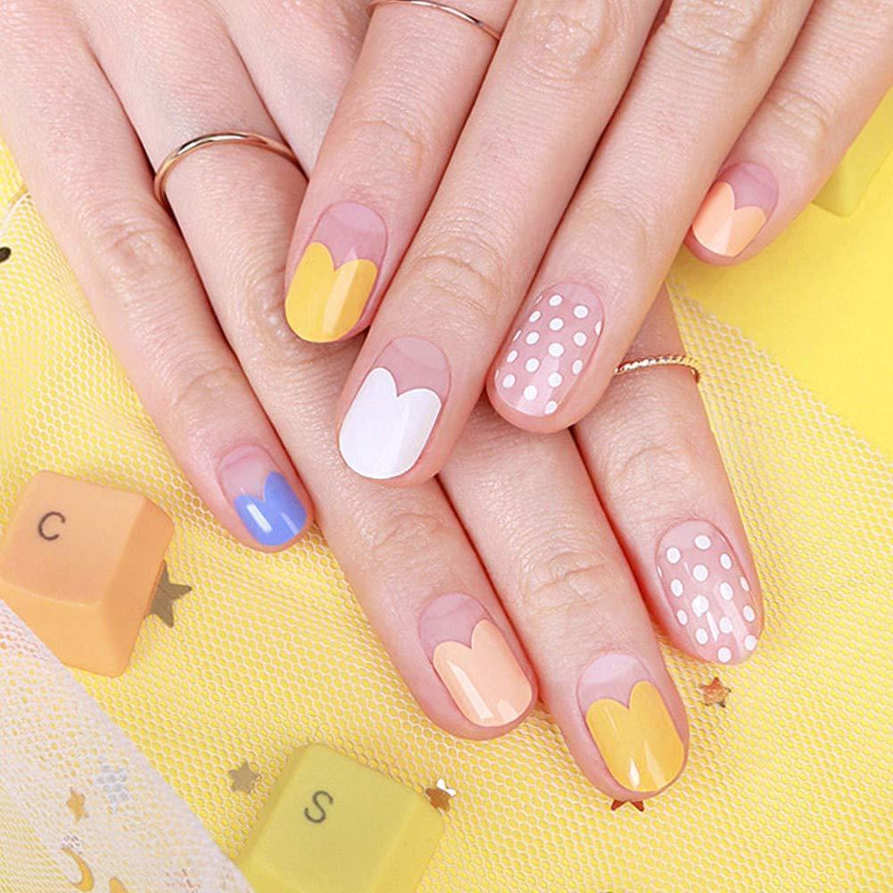 [ENVYLOOKXZINIPIN] long-lasting manicure nail strip nail wrap stylish design just put gel nail seal KA00193