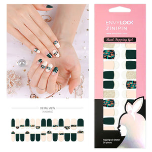 [ENVYLOOKXZINIPIN] long-lasting manicure nail strip nail wrap stylish design just put gel nail seal KA00060