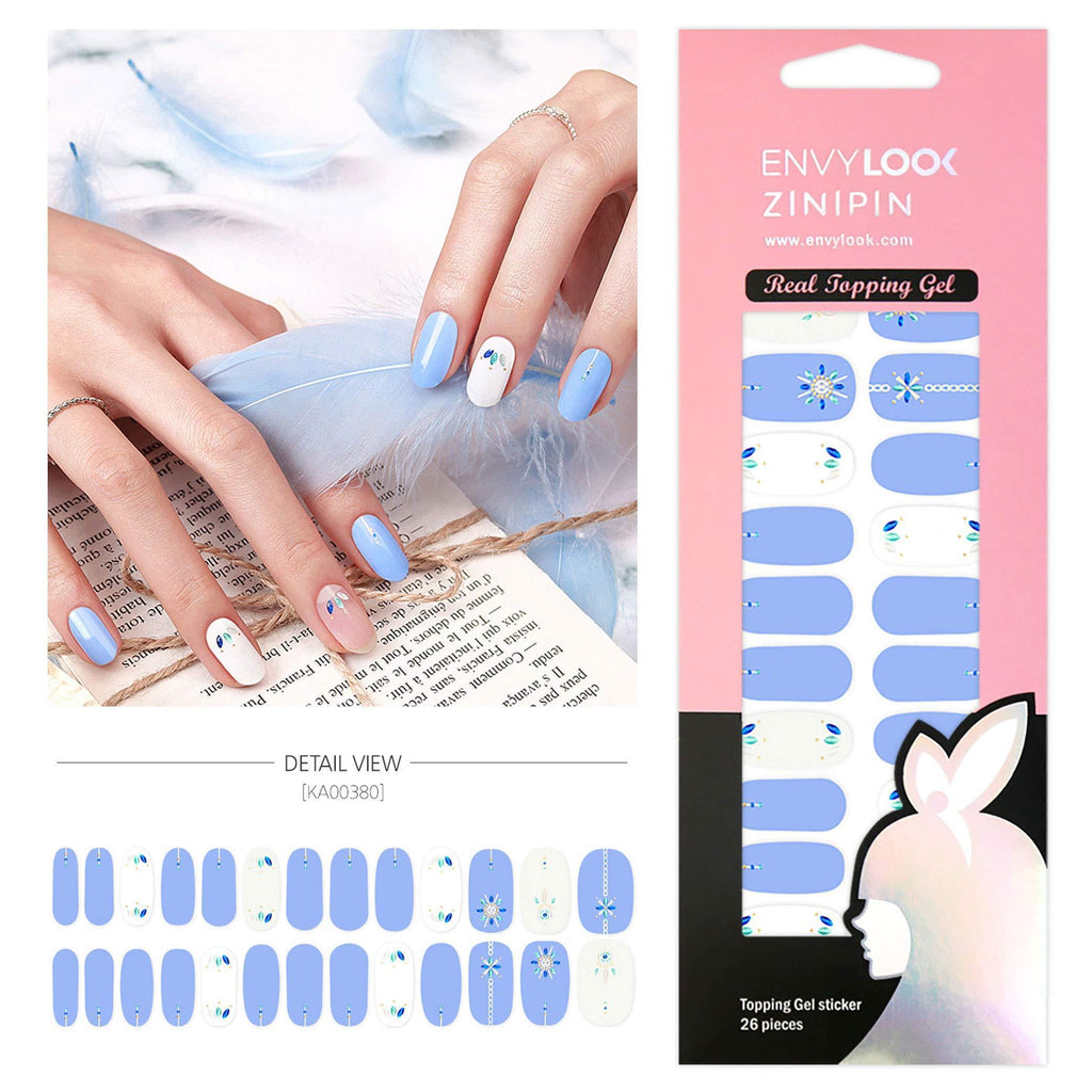 [ENVYLOOKXZINIPIN] long-lasting manicure nail strip nail wrap stylish design just put gel nail seal KA00380