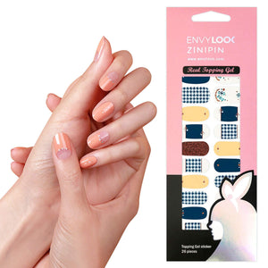 [ENVYLOOKZINIPIN] long-lasting manicure nail strip nail wrap stylish design just put gel nail seal _KA00368