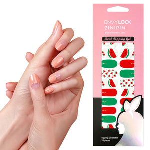 [ENVYLOOKZINIPIN] long-lasting manicure nail strip nail wrap stylish design just put gel nail seal _KA00412