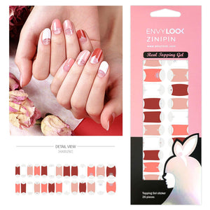 [ENVYLOOKXZINIPIN] long-lasting manicure nail strip nail wrap stylish design just put gel nail seal KA00292