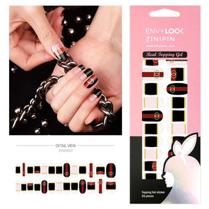 [ENVYLOOKXZINIPIN] long-lasting manicure nail strip nail wrap stylish design just put gel nail seal KA00402