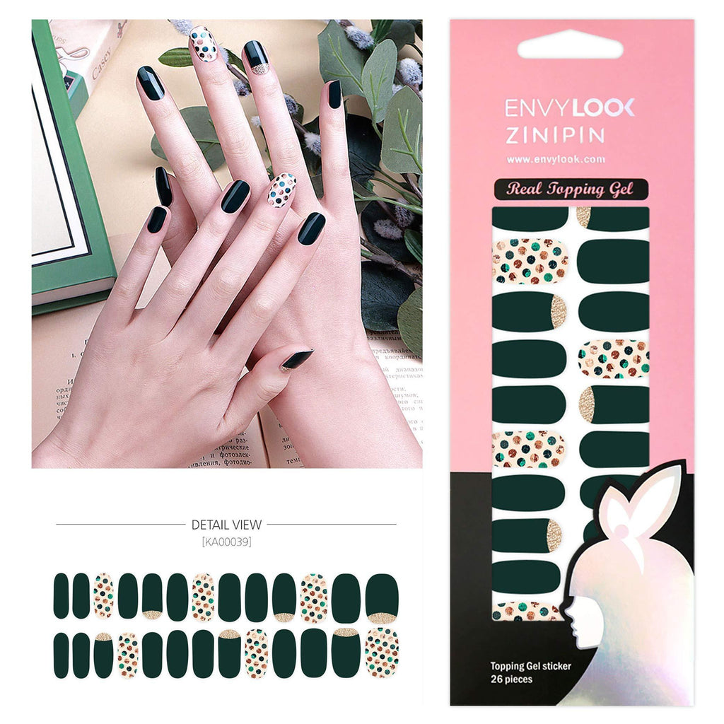 [ENVYLOOKXZINIPIN] long-lasting manicure nail strip nail wrap stylish design just put gel nail seal KA00039