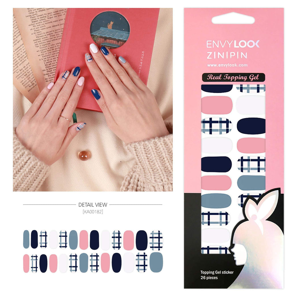 [ENVYLOOKXZINIPIN] long-lasting manicure nail strip nail wrap stylish design just put gel nail seal KA00182