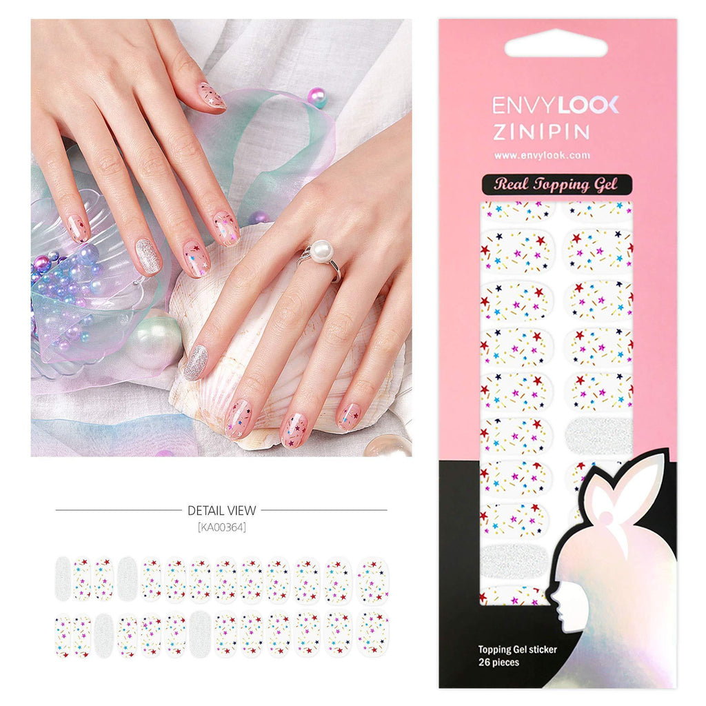 [ENVYLOOKXZINIPIN] long-lasting manicure nail strip nail wrap stylish design just put gel nail seal KA00364