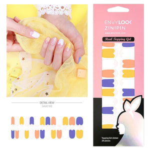 [ENVYLOOKXZINIPIN] long-lasting manicure nail strip nail wrap stylish design just put gel nail seal KA00193