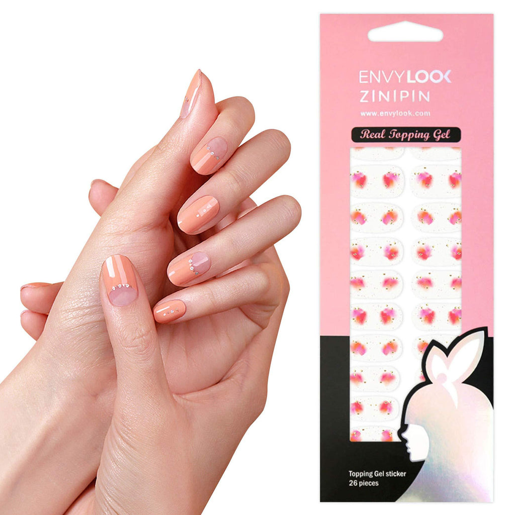 [ENVYLOOKZINIPIN] long-lasting manicure nail strip nail wrap stylish design just put gel nail seal _KA00349