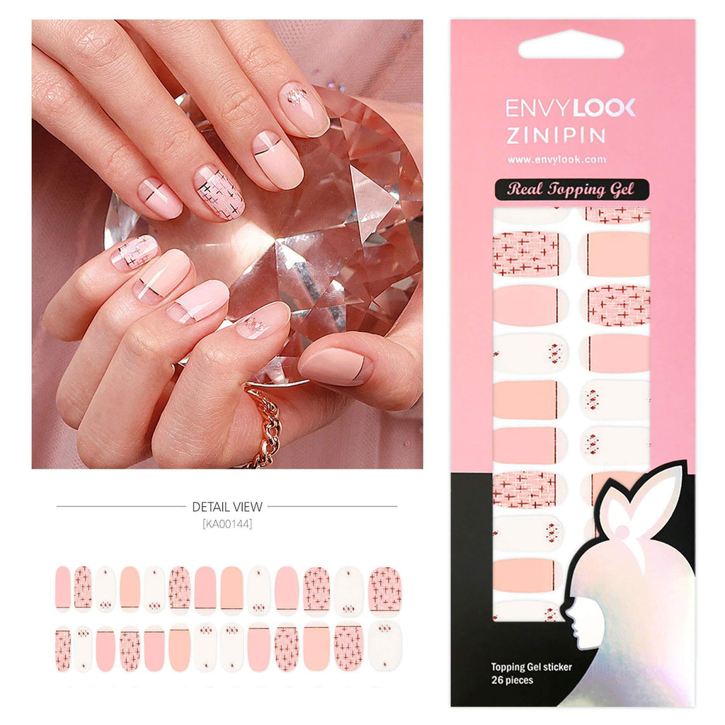 [ENVYLOOKXZINIPIN] long-lasting manicure nail strip nail wrap stylish design just put gel nail seal KA00144