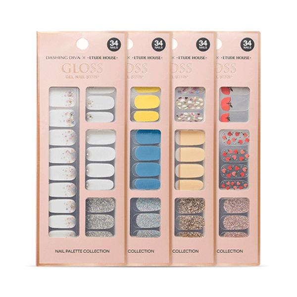 [Etude House] Etude House crepe de Chine diva magic press sticker / gel nail chip