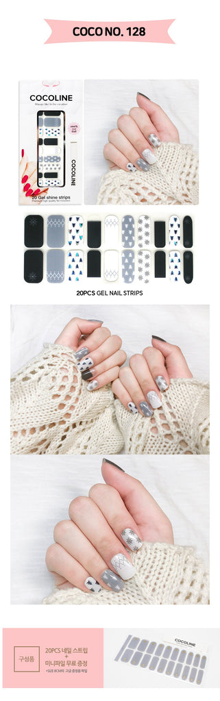 [Art Box] here line gel nail sticker 128 Winter fairy tale