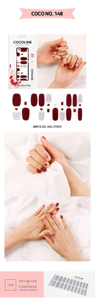 [Art Box] here line gel nail stickers 148 Brad Merry