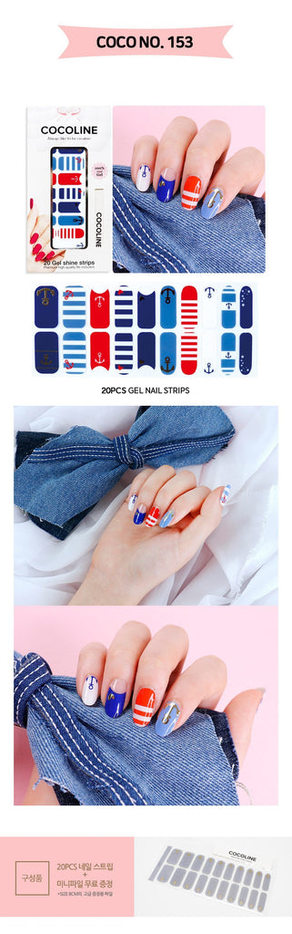 [Art Box] here line gel nail sticker 153 species of Love