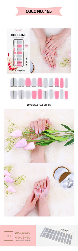 [Art Box] here line gel nail sticker 155 today clean of