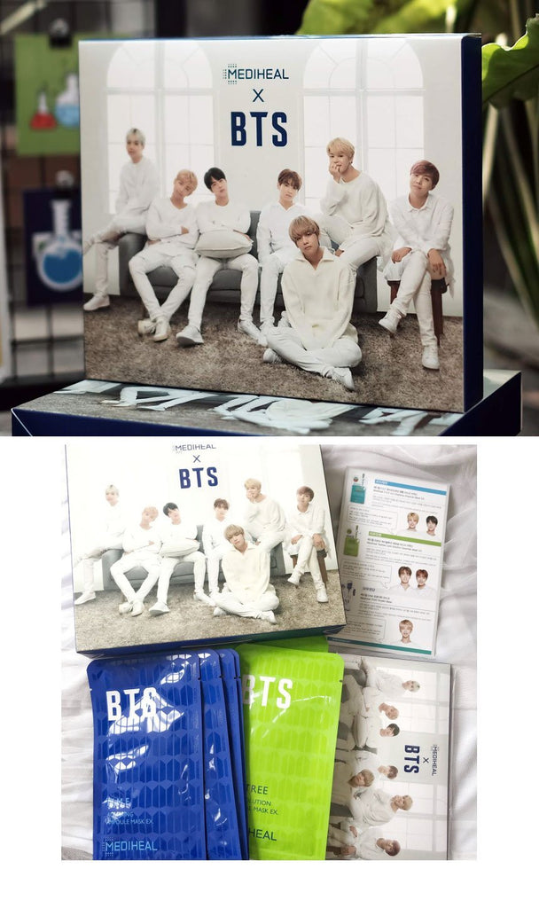 [MEDIHEAL] MEDIHEAL X BTS 4-Edition Special Package (photo card giveaway) / bts mask pack / bts goods Media heel X BTS