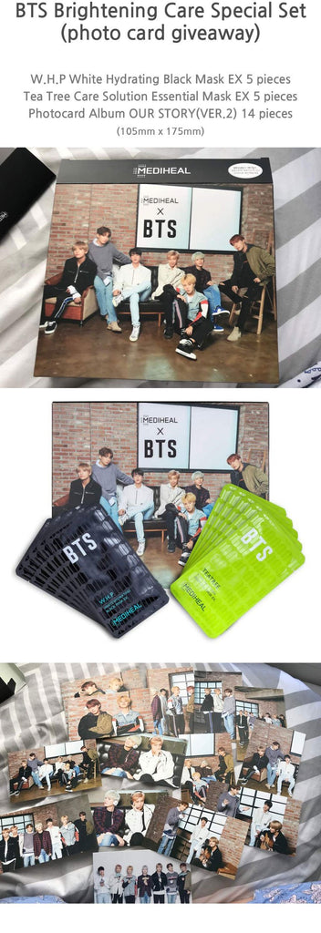 [MEDIHEAL] MEDIHEAL X BTS 4-Edition Special Package (photo card giveaway) / bts mask pack / bts goods Media heel X BTS