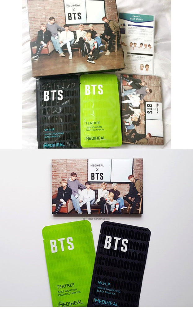 [MEDIHEAL] MEDIHEAL X BTS 4-Edition Special Package (photo card giveaway) / bts mask pack / bts goods Media heel X BTS