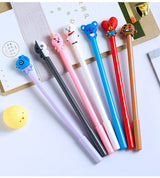 1 Pcs Korean Stationery Cute Pen kpop Theme cosplay prop Cartoon 8 Color Ballpoint Pen / Gel Pen Kawaii School Writing Gifts