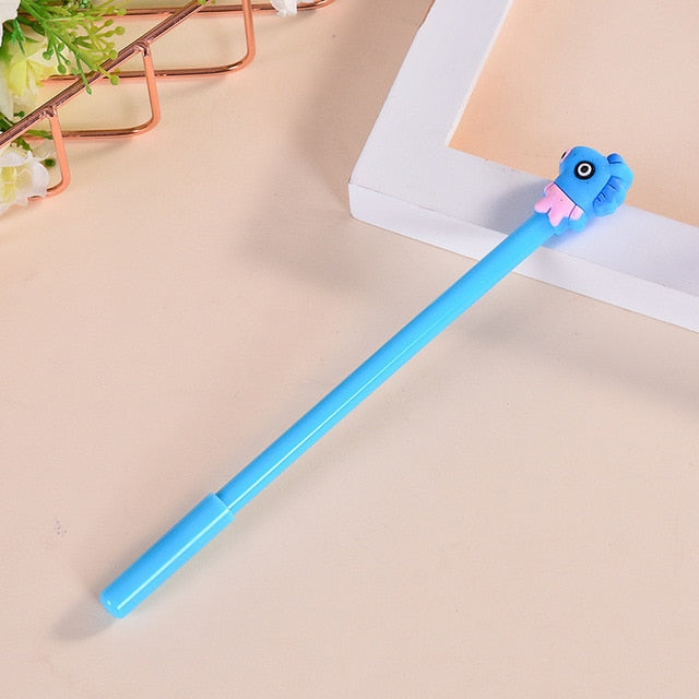 1 Pcs Korean Stationery Cute Pen kpop Theme cosplay prop Cartoon 8 Color Ballpoint Pen / Gel Pen Kawaii School Writing Gifts