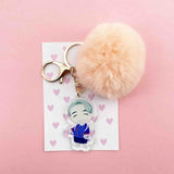 K-POP 防弾少年団 キーホルダー カワイイ ぬいぐるみペンダント かわいい漫画 ぬいぐるみボールペンダント キーチェーン 高品質 K-POP 防弾少年団