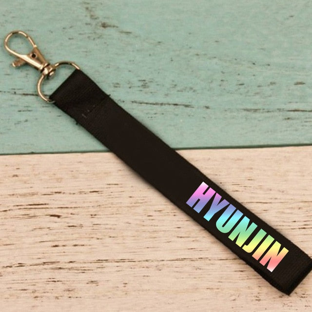 Kpop stray kids Mobile phone hang rope keychain pendant Hang buckle Kpop stray kids key chain stationery set new arrivals