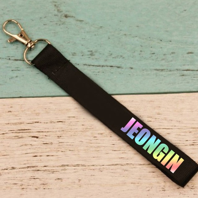 Kpop stray kids Mobile phone hang rope keychain pendant Hang buckle Kpop stray kids key chain stationery set new arrivals