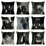 KPOP クッション 枕カバー 寝具 LOVE YOURSELF K-POP ホーム 防弾少年団 BT-21 スクエア 片面 ピローケース ハウス・ド・クッション