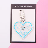 KPOP 防弾少年団 キーホルダー TWICE EXO SEVENTEEN GOT7 アクリル キーチェーン ギフト ジミン ジョングク V RM ARMY J-HOPE キーリング