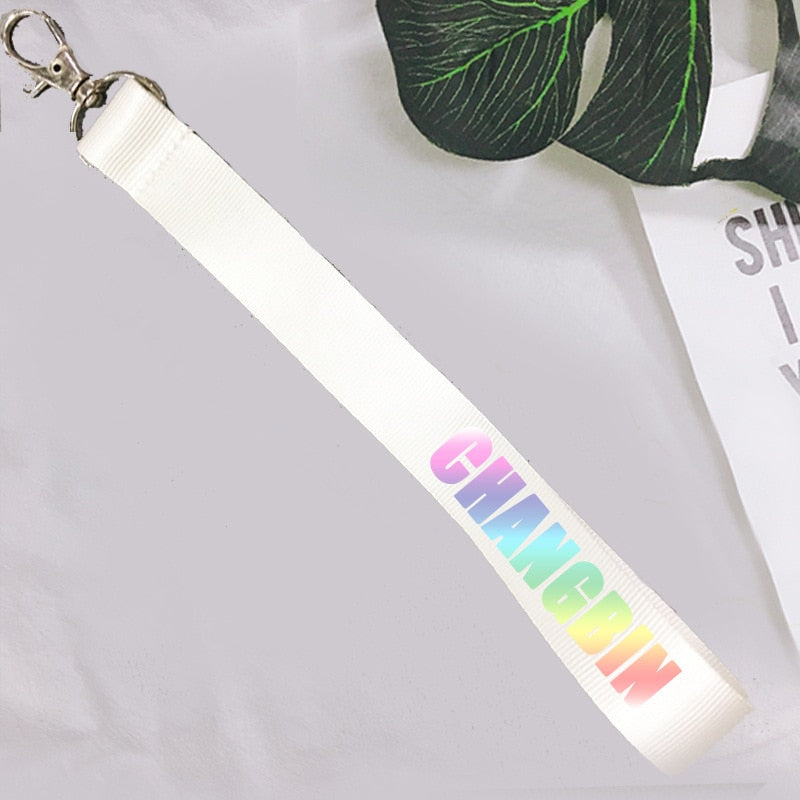 Kpop stray kids Mobile phone hang rope keychain pendant Hang buckle Kpop stray kids key chain stationery set new arrivals