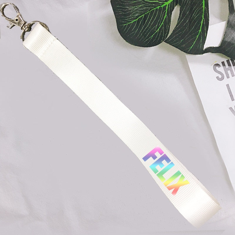 Kpop stray kids Mobile phone hang rope keychain pendant Hang buckle Kpop stray kids key chain stationery set new arrivals