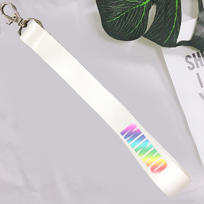 Kpop stray kids Mobile phone hang rope keychain pendant Hang buckle Kpop stray kids key chain stationery set new arrivals