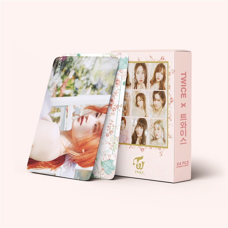 54 Pcs / Set Kpop TWICE Lomo Card HD Print High Quality Photocard Photo Album Poster Card Elegant Packaging Fans Gift