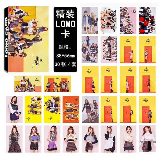 54 Pcs / Set Kpop TWICE Lomo Card HD Print High Quality Photocard Photo Album Poster Card Elegant Packaging Fans Gift