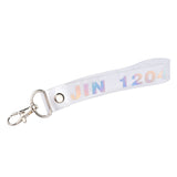 1PC Fashion KPOP Keyring Transparent KOOKIE Key Chain Bangtan Boys Love Yourself SUGA J-HOPE Rope Keychain Jewelry