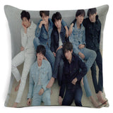 KPOP クッション 枕カバー 寝具 LOVE YOURSELF K-POP ホーム 防弾少年団 BT-21 スクエア 片面 ピローケース ハウス・ド・クッション